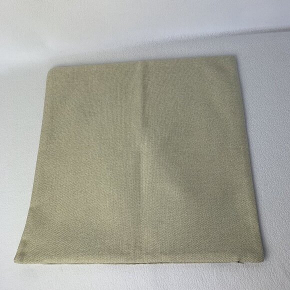 Easter Bunny Eggs Fairies Woven Pillow Cover Square Butterfly 17.5” x 18” - Picture 7 of 9